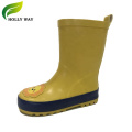 Botas de lluvia de goma de niños amarillos